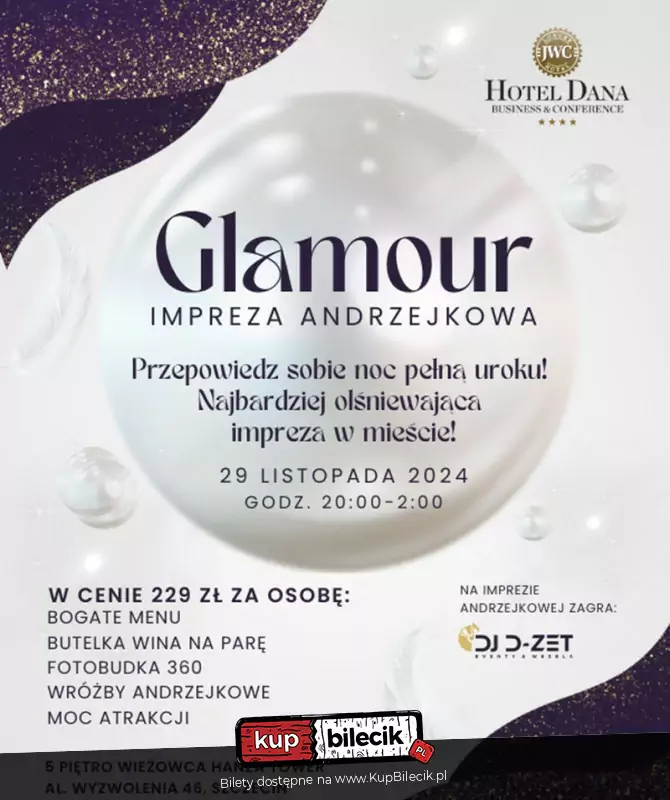 Impreza andrzejkowa w stylu Glamour - Andrzejki 2024