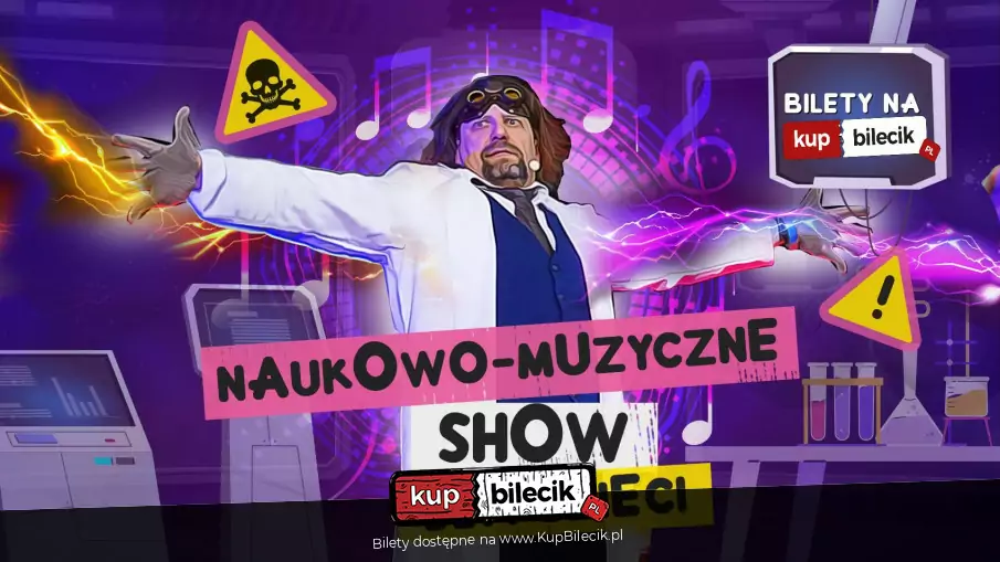 Interaktywne, humorystyczne widowisko z wykonaniem doświadczeń chemicznych i fizycznych na żywo.