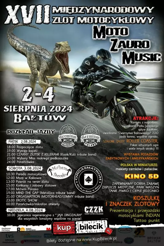 XVII Midzynarodowy Zlot Motocyklowy Moto Zauro Music 2024