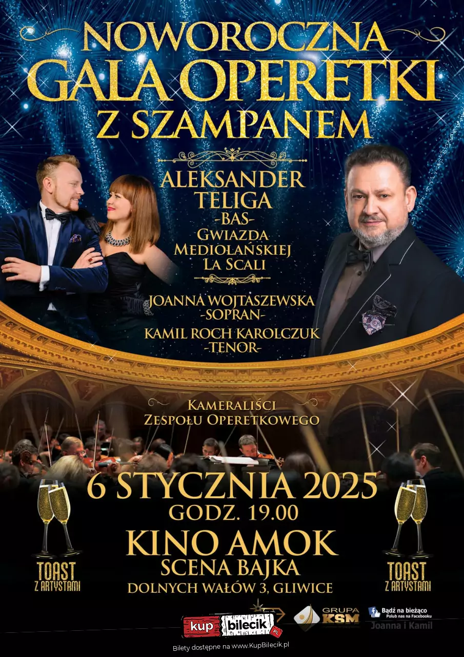 Noworoczna Gala Operetki z szampanem