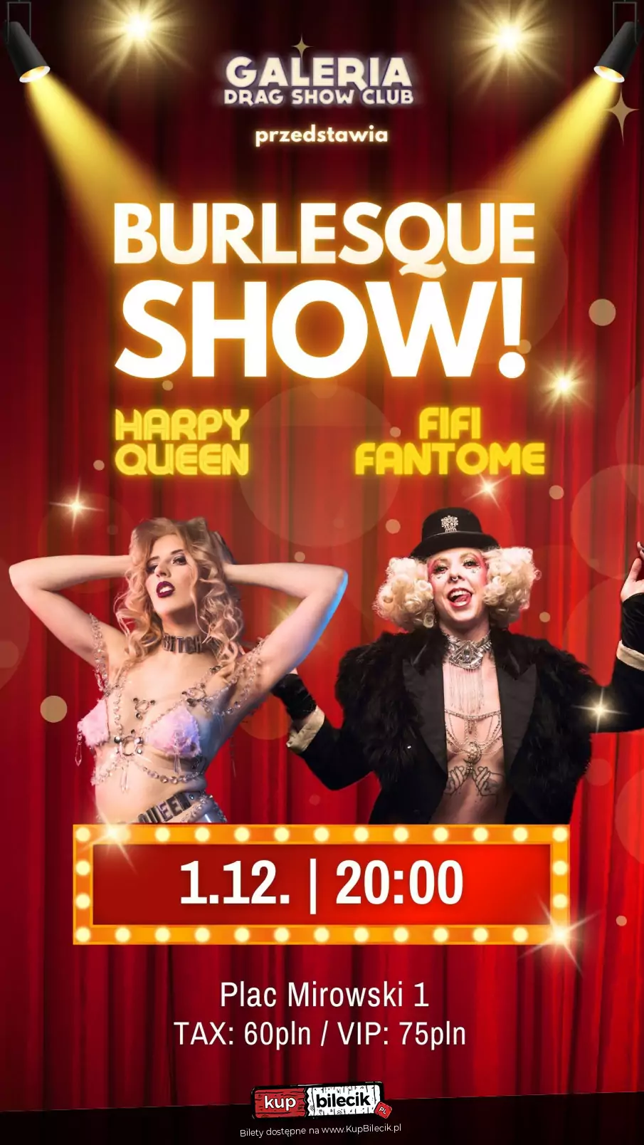 BURLESQUE SHOW: Harpy Queen & Fifi Fantome