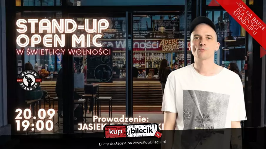 Stand-up Open mic - Warsaw Stand-up x Jasiek Borkowski