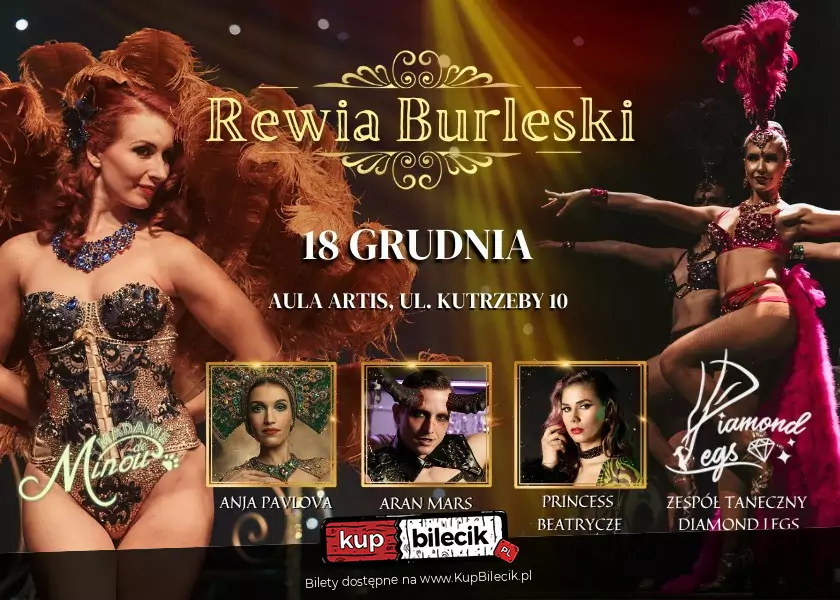 Rewia Burleski od Madame de Minou w Auli Artis 18.12 Poznań