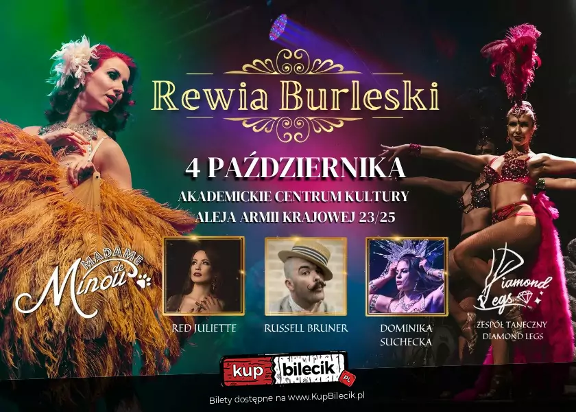 Rewia Burleski od Madame de Minou 04.10.2024 Akademickie Centrum Kultury CZĘSTOCHOWA