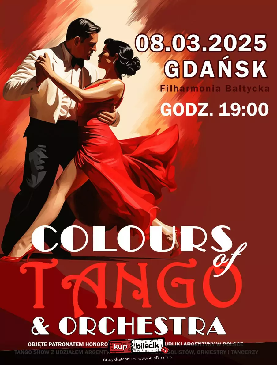 Koncert z okazji Dnia Kobiet - Colours Of Tango & Orchestra. Po raz pierwszy w Gdańsku!