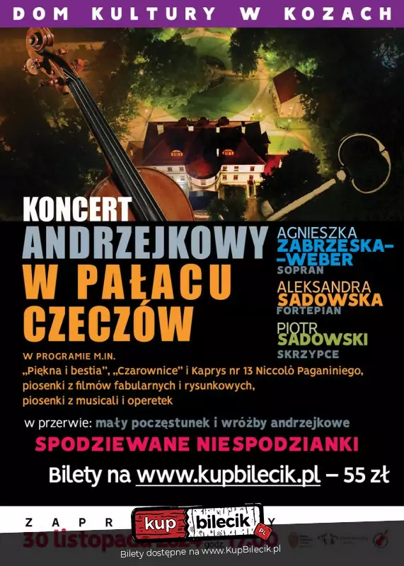 Koncert Andrzejkowy w Paacu Czeczw