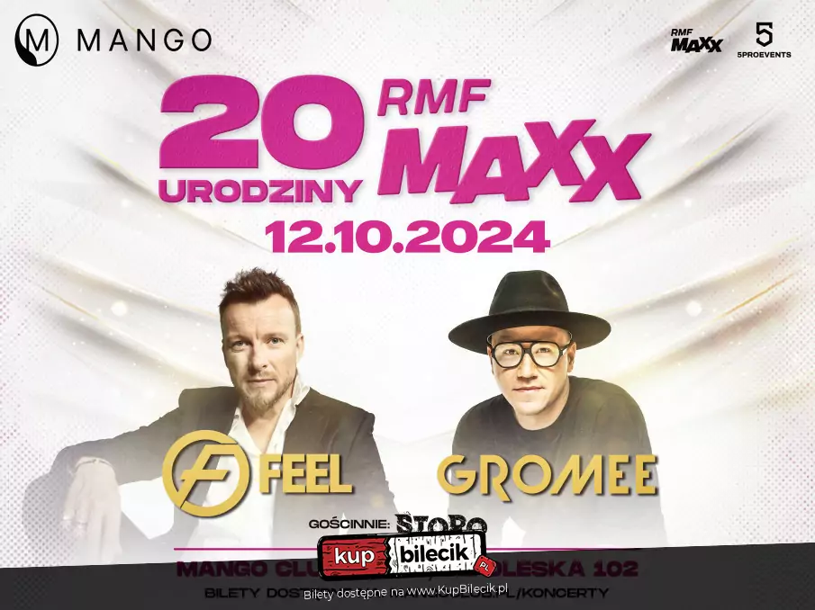 20. urodziny RMF MAXX - Feel & Gromee - Mango Club Opole