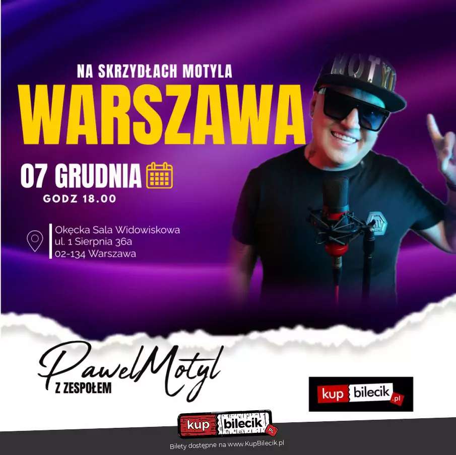 Koncert Pawła Motyla wraz z Zespołem