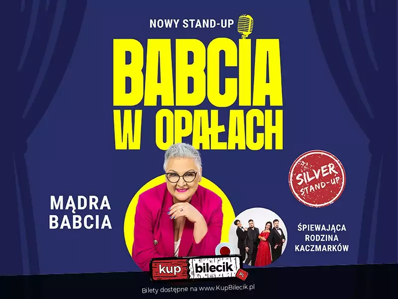 SILVER STAND-UP "Babcia w opałach"