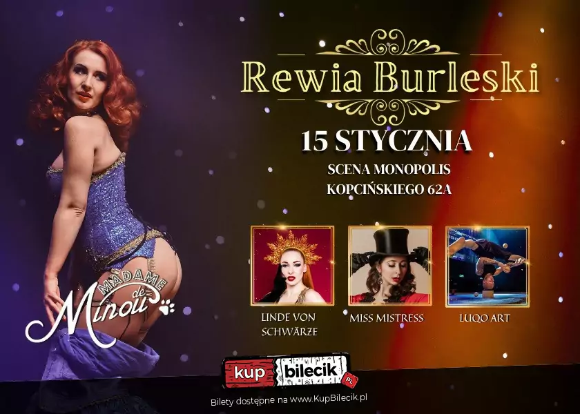 Rewia Burleski od Madame de Minou 15.01.2025 Scena Monopolis Łódź