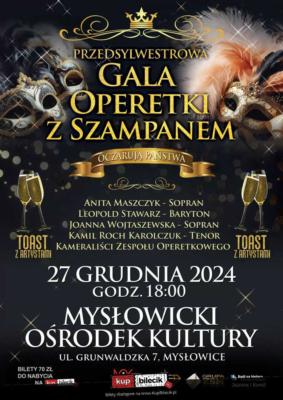 Przedsylwestrowa Gala Operetki z Szampanem