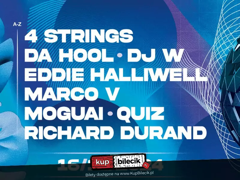 4STRINGS | DA HOOL | DJ W | EDDIE HALLIWELL | MARCO V | MOGUAI | QUIZ | RICHARD DURAND