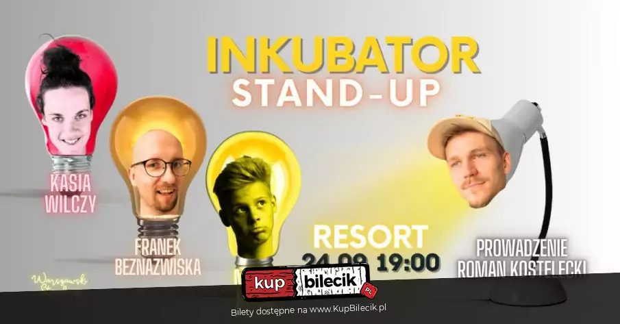 Stand-up "Inkubator" - Kasia Wilczy, Franek Beznazwiska, Maks Rosa / Prowadzenie: Roman Ko