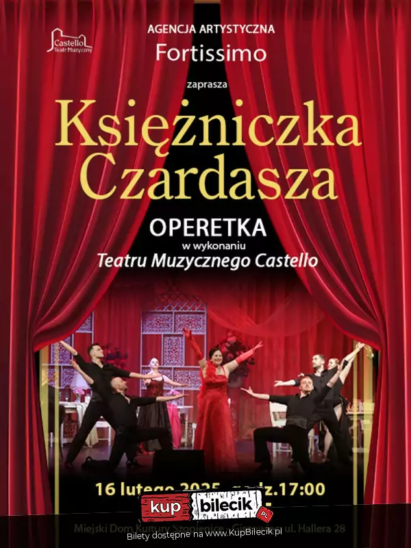 Królowa Operetek w wykonaniu Teatru Muzycznego Castello pierwszy raz w Katowicach