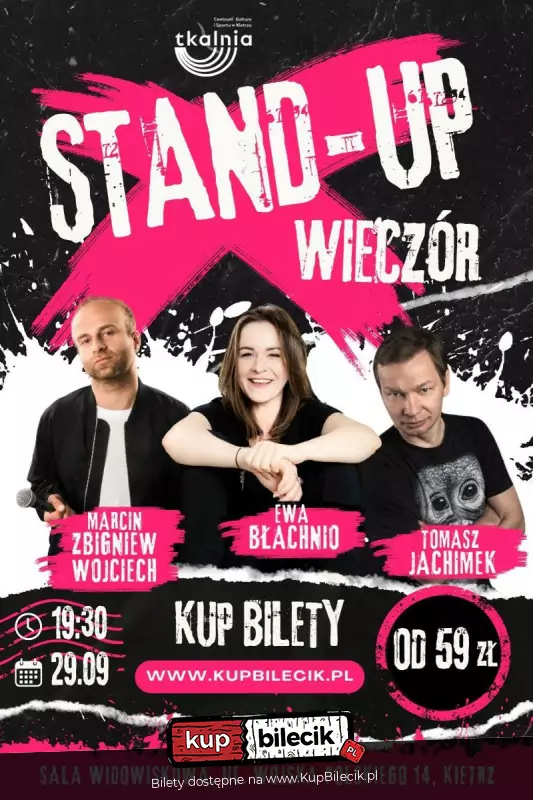 Stand-up: Ewa Bachnio, Tomasz Jachimek, Marcin Zbigniew Wojciech