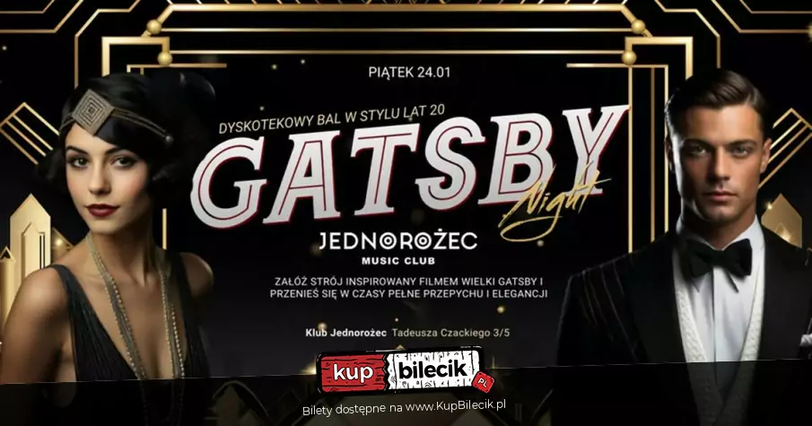 Wielki Gatsby Night - Bal w Stylu Lat 20.