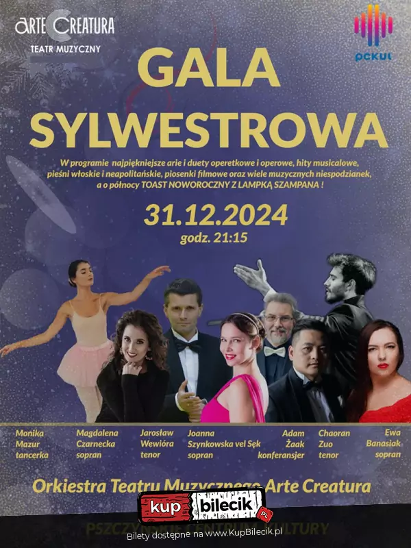 Szampaska Noc Sylwestrowa - Gala Arte Creatura