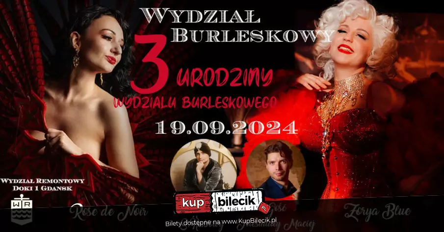 Burleska by Rose de Noir w klubie Wydział Remontowy