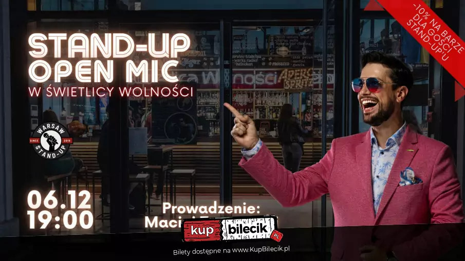 Stand-up Open mic - Warsaw Stand-up x Maciej Twarowski